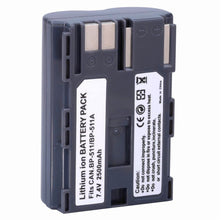 2500mAh BP-511 BP511A Akku für Canon EOS 10D 20D 20Da 30D 40D 50D G3 G3X G5 G2 Kamera