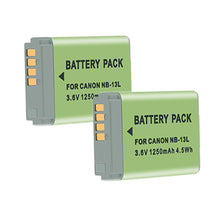 2PCS NB 13L 1250mAh Akkuladegerät für Canon PowerShot g7sx730 hs Akku