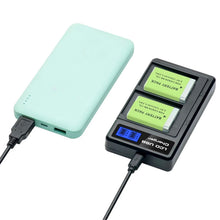 2PCS NB 13L 1250mAh Akkuladegerät für Canon PowerShot g7sx730 hs Akku