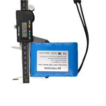 18650 Li-Ionen Akku 12.6 V 10000 mAh mit BMS Circuit Protection Board DC 5,5 * 2,1 mm Notstromversorgung