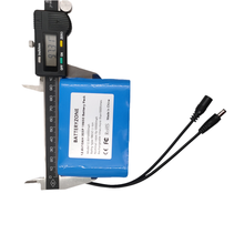 18650 Li-Ionen Akku 12.6 V 10000 mAh mit BMS Circuit Protection Board DC 5,5 * 2,1 mm Notstromversorgung
