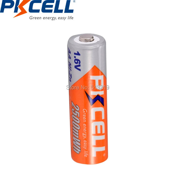 50PCS 1,6 v AA NI ZN batterie akkus 2500mWh 2A batterie aa wiederaufladbare Für Kamera