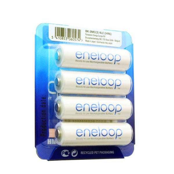 4 er Pack mit Case eneloop Standard Case AA Mignon Akku (ehem. Sanyo eneloop Standard) hr 3utgb 4bp