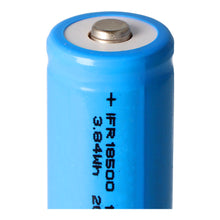 IFR 18500 1200mAh 3,2V LiFePO4 Batterieknopf oben, Größe ca. 50,7x18,15mm