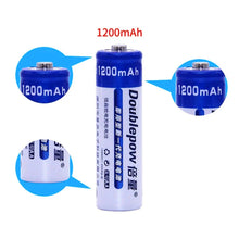 2pcs Hochleistungs-AA 1200mAh Ni-MH-Akku 1,2V AA-Batterie für Spielzeug-Thermometer-Maus-Rechner-Batterie