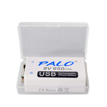 650mAh Micro USB 6F22 9V Lithium-Ionen-Lithium-Batterie für ferngesteuertes Hubschraubermodell-Mikrofonspielzeug