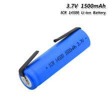 2pcs 14500 3,7V 1500mAh Li Ion Akku mit Taschenlampe, Taschenlampe, Mikrofon, Radio, Gamepad Scheinwerfer, 14500 Akku500