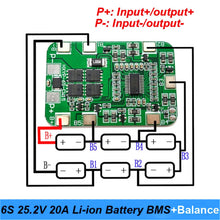 6S 25,2V 15A BMS Lithiumbatterieplatine mit Kompensations 25V Schraubendreher und 24V Massagepistolen Muskelbatteriepack