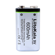 3PCS 600mAh 9V Lithium Ionen Akku 6F22 Akku Mikrofon Multimeter Fernbedienung Spielzeug Temperaturpistole