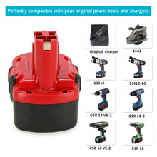 18V Akku 3000mAh Ni-MH Elektrowerkzeugakku BAT025 BAT026 BAT180 BAT181 BAT189 GSR 18VE-2 PSR 18VE-2