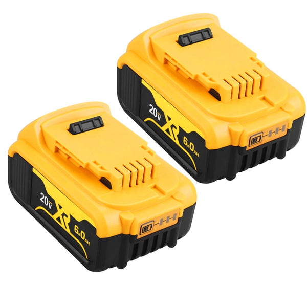 2pcs 20V 6.0 Ah DCB200 Ersatzakku für DeWalt MAX XR DCB205 DCB201 DCB203 Elektrowerkzeugakku