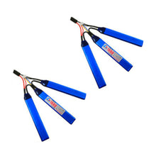 2PCS Odawiya Stecker Drillinge 1600mAh Schwamm weicher Auswurf Spielzeug Power Polymer Akku 11,1V 6020122