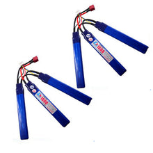 2PCS T-Stecker Drillinge 1600mAh Schwamm weiches Projektil Spielzeug Power Polymer Akku 11,1V 6020122