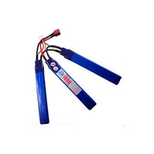 2PCS T-Stecker Drillinge 1600mAh Schwamm weiches Projektil Spielzeug Power Polymer Akku 11,1V 6020122