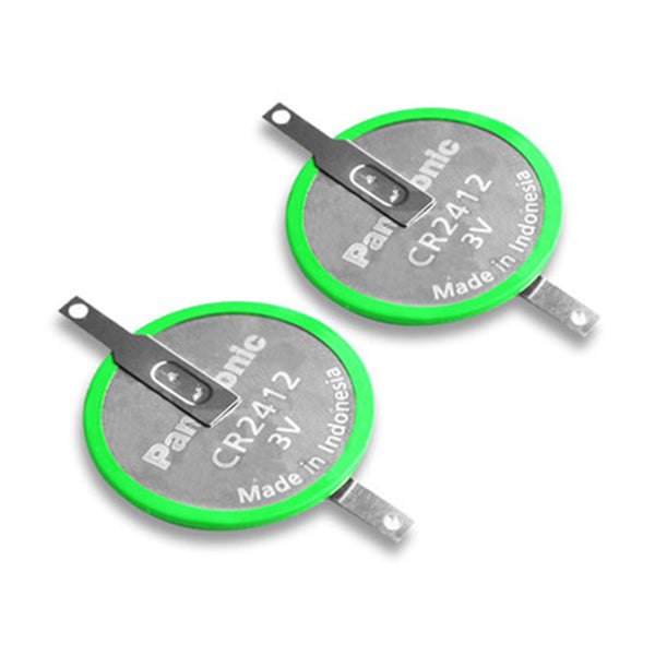 5 Stück CR2412 Lötfuß 3V 100mAh Knopf-Lithiumbatterie, verschiedene Pins können für Kleingeräte angepasst werden