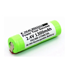 Ni-mh 2,4 V 1300mAh Akku w/Tabs für Zahnbürste Braun Oral-B Rasiermesser 17290C2SL 17x56mm