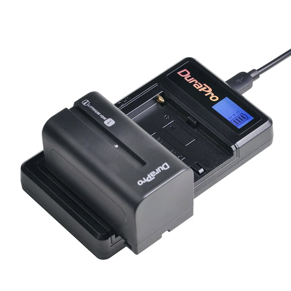 2PC 5200mAH  Li-Ion Kamera Akku With LCD USB Dual Ladegerät für NP F970 f960 F550 F570 QM91D CCD-RV100 TRU47E