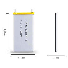 501225 511124 501025 heißer verkauf kleine batterie 501225 3,7 V 100mAh lipo batterie für digitale produkte