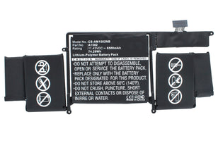 11.43V 6500mAh Notizbuch Laptop akku for MacBook A1502 Batterie Macbook Pro 13