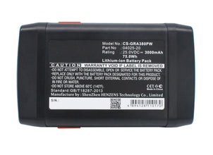 25.0V 3000mAh Rasenmäher akku für  648872 Accu-Spindelmaher 380 Li Spindelmaher 380 Li Li-ion