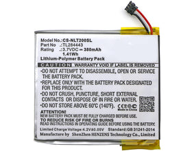 3.7V 380mAh Intelligentes Zuhause akku für A0013 Thermostat 3rd Gen Learning Thermostat 3rd Genera T3007ES T3008US T4000ES Thermostat E Li-Polymer