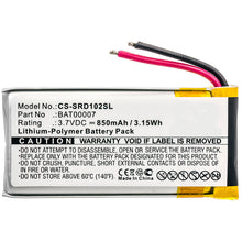 3.7V 850mAh Kabellose Kopfhörer akku für Packtalk Duo Scala Rider Packtalk SRPT0102 Li-Polymer