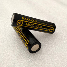 2pcs 18650 3.7V 2200mAh lithium batterie Button Top Für Taschenlampe Stirnlampe Mikrofone