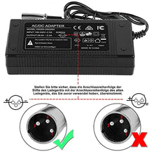 29.4V 2A Netzteil Ladegerät Passend für 24V 10AH Lithium-Ionen Elektroroller E-Bikes mit 3pin Stecker