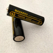 2pcs 18650 3.7V 2200mAh lithium batterie Button Top Für Taschenlampe Stirnlampe Mikrofone